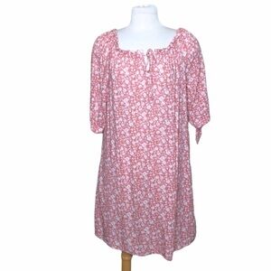 Nwot Stitch Fix AVLN floral gathered neckline dress